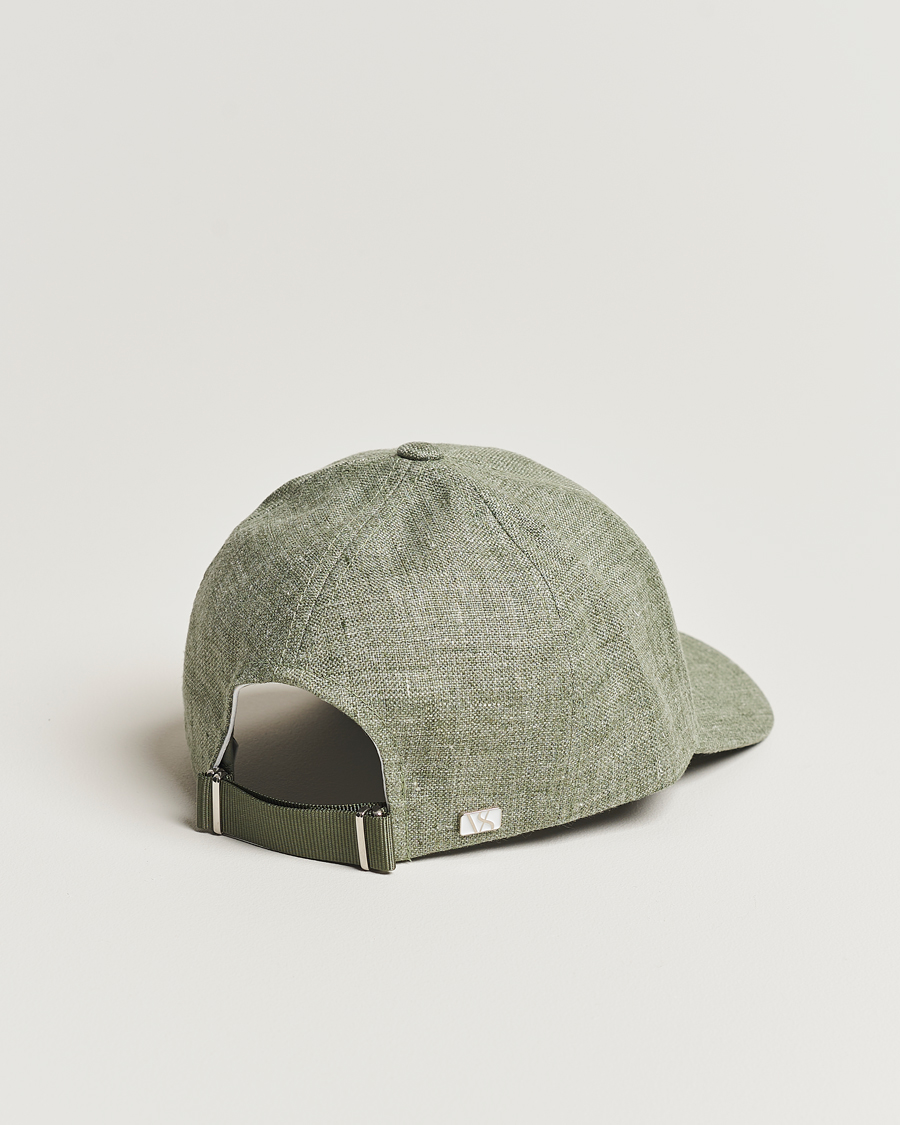 Herr | Varsity Headwear Linen Baseball Cap Pistachio Green | Varsity Headwear | Linen Baseball Cap Pistachio Green