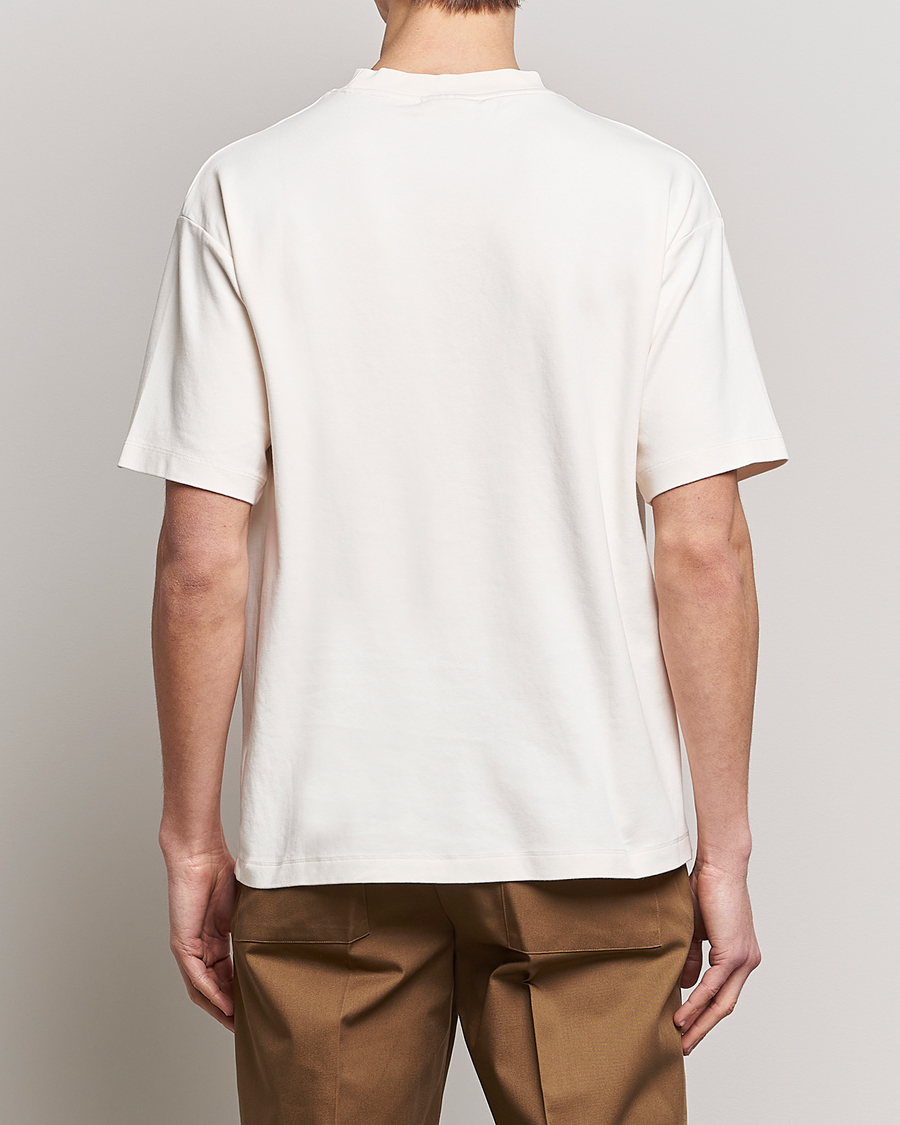 Herr | T-Shirts | Drôle de Monsieur | Oranger Print T-Shirt Off White