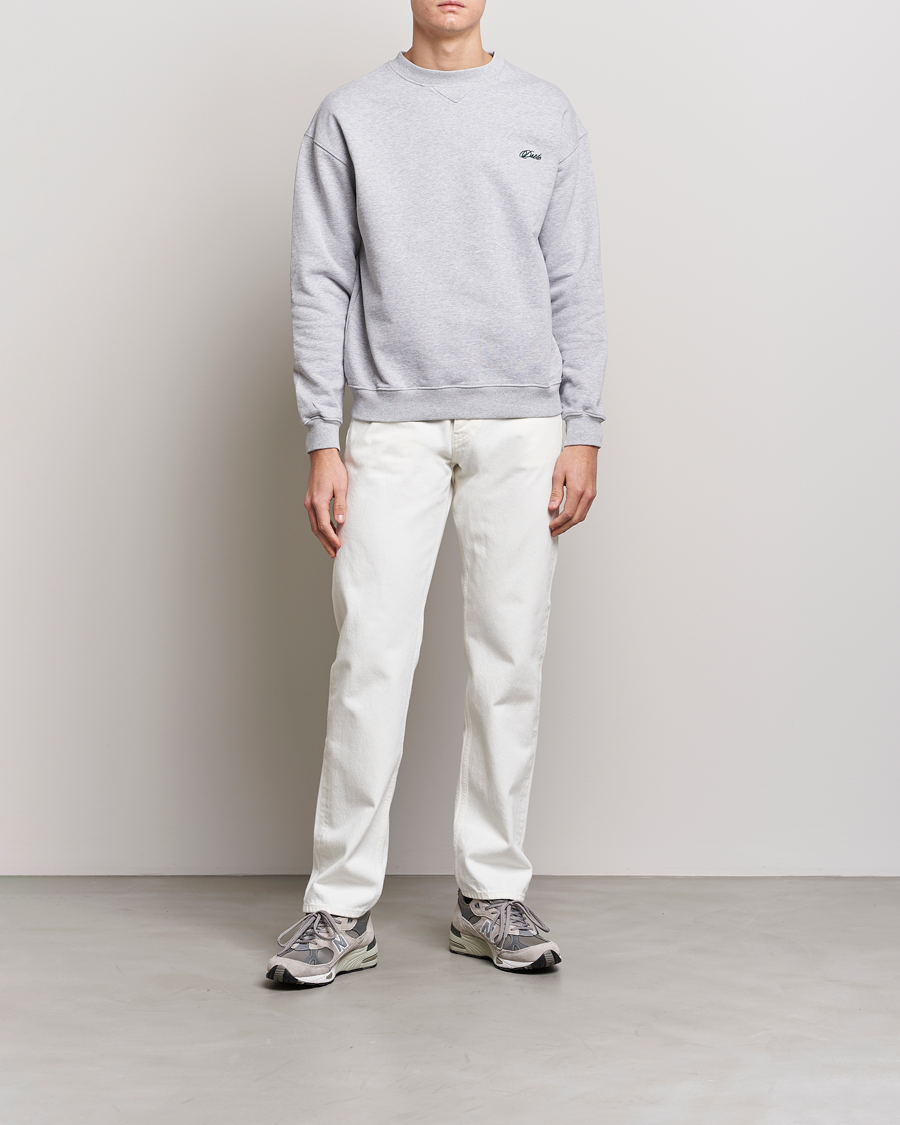 Herr | Tröjor | Drôle de Monsieur | Signature Sweatshirt Light Grey