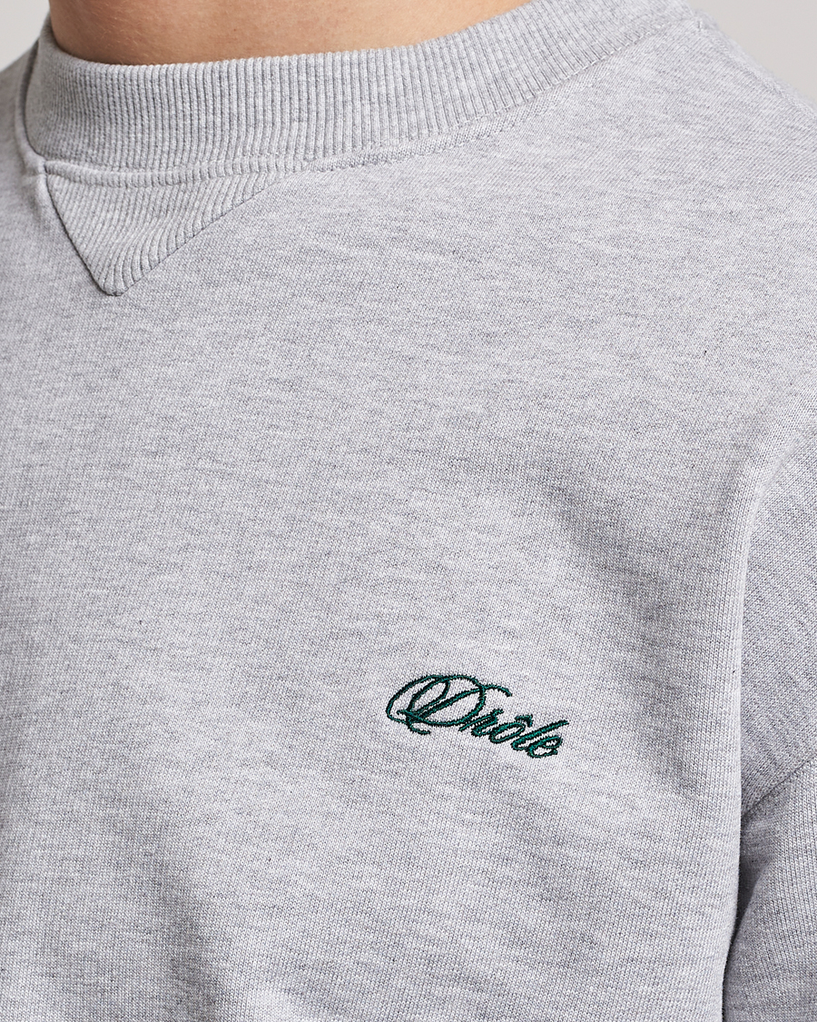 Herr | Tröjor | Drôle de Monsieur | Signature Sweatshirt Light Grey