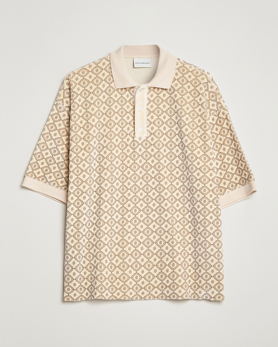 Herr | Pikéer | Drôle de Monsieur | Monogram Terry Polo Off White