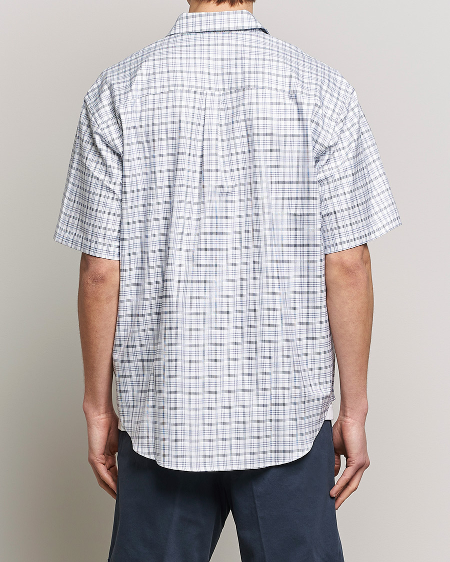 Herr | Skjortor | Drôle de Monsieur | Short Sleeve Signature Shirt Blue Check