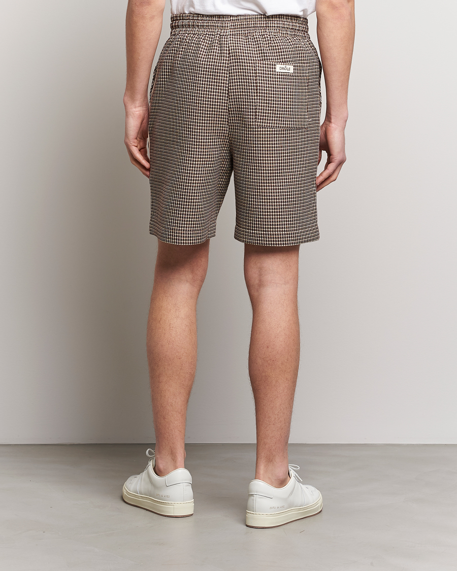 Herr | Shorts | Drôle de Monsieur | Jacquard Drawstring Shorts Brown