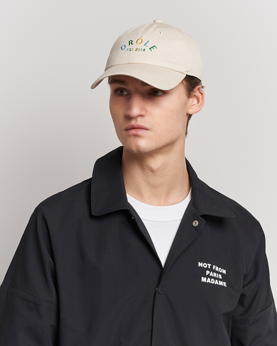 Herr | Nya varumärken | Drôle de Monsieur | Fleur Baseball Cap Beige