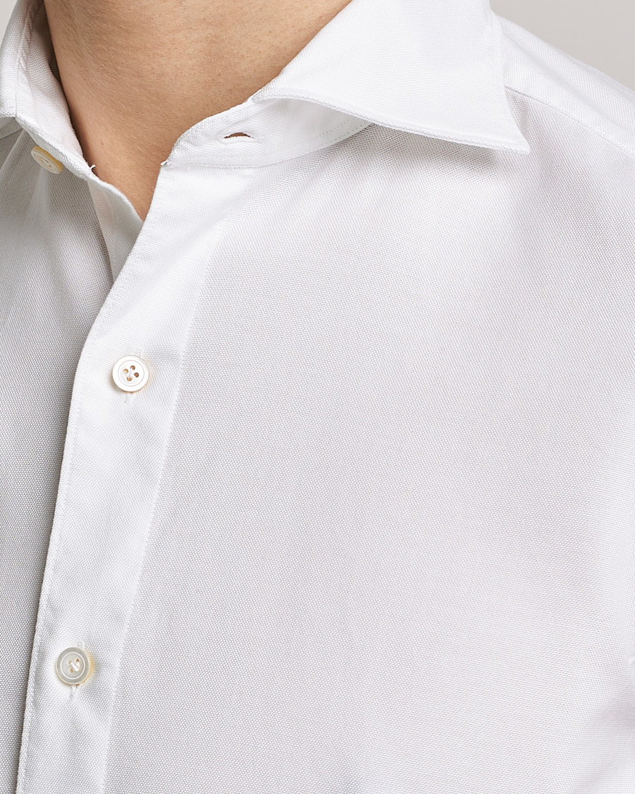 Herr | Skjortor | Finamore Napoli | Tokyo Slim Chambray Shirt White