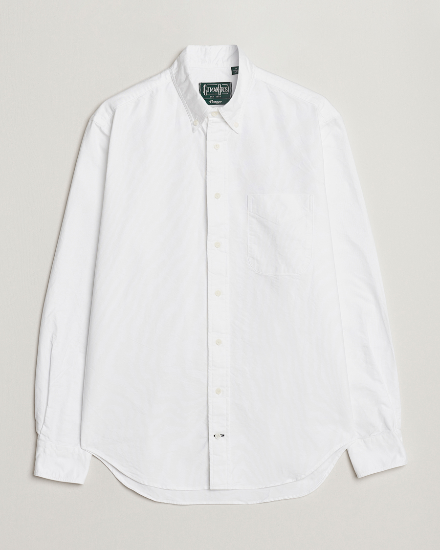 Herr | Skjortor | Gitman Vintage | Button Down Oxford Shirt White