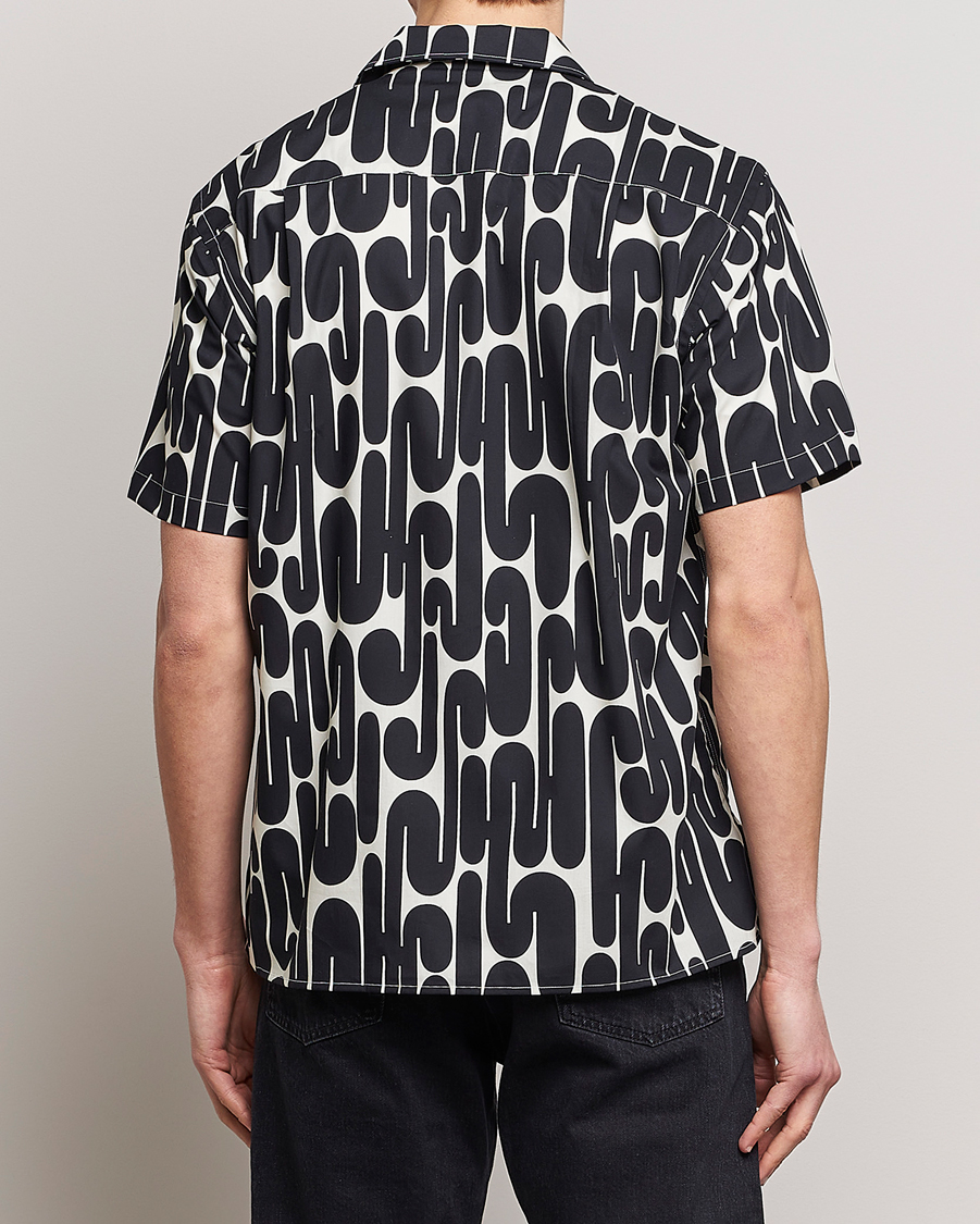 Herr | Skjortor | Gitman Vintage | Alexander Girard Camp Shirt Black/White