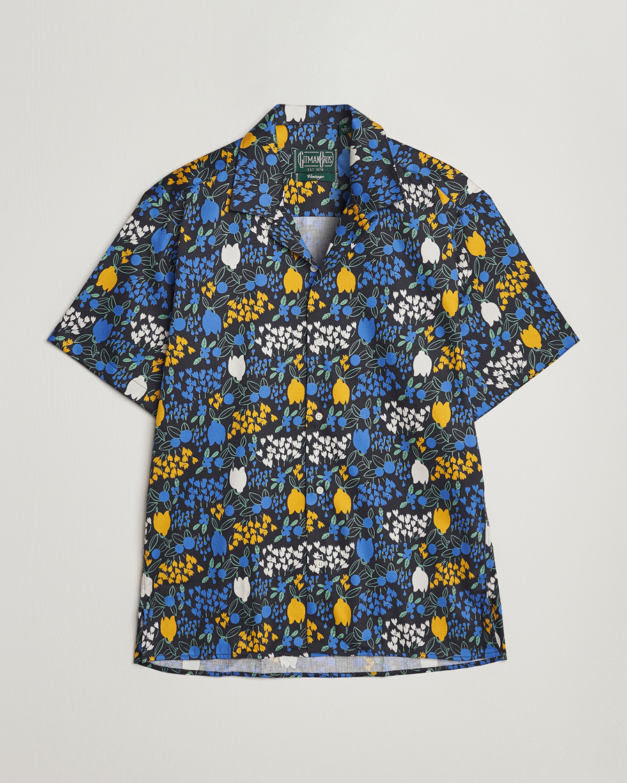 Herr | Skjortor | Gitman Vintage | Tulip Fields Camp Shirt Blue