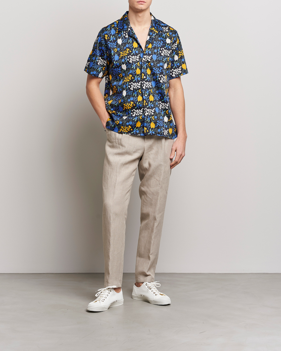 Herr | Skjortor | Gitman Vintage | Tulip Fields Camp Shirt Blue