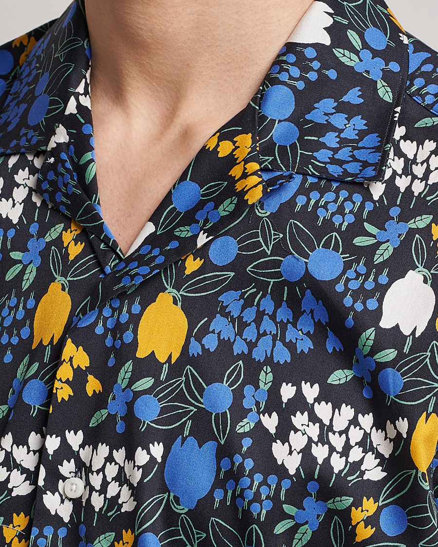 Herr | Skjortor | Gitman Vintage | Tulip Fields Camp Shirt Blue