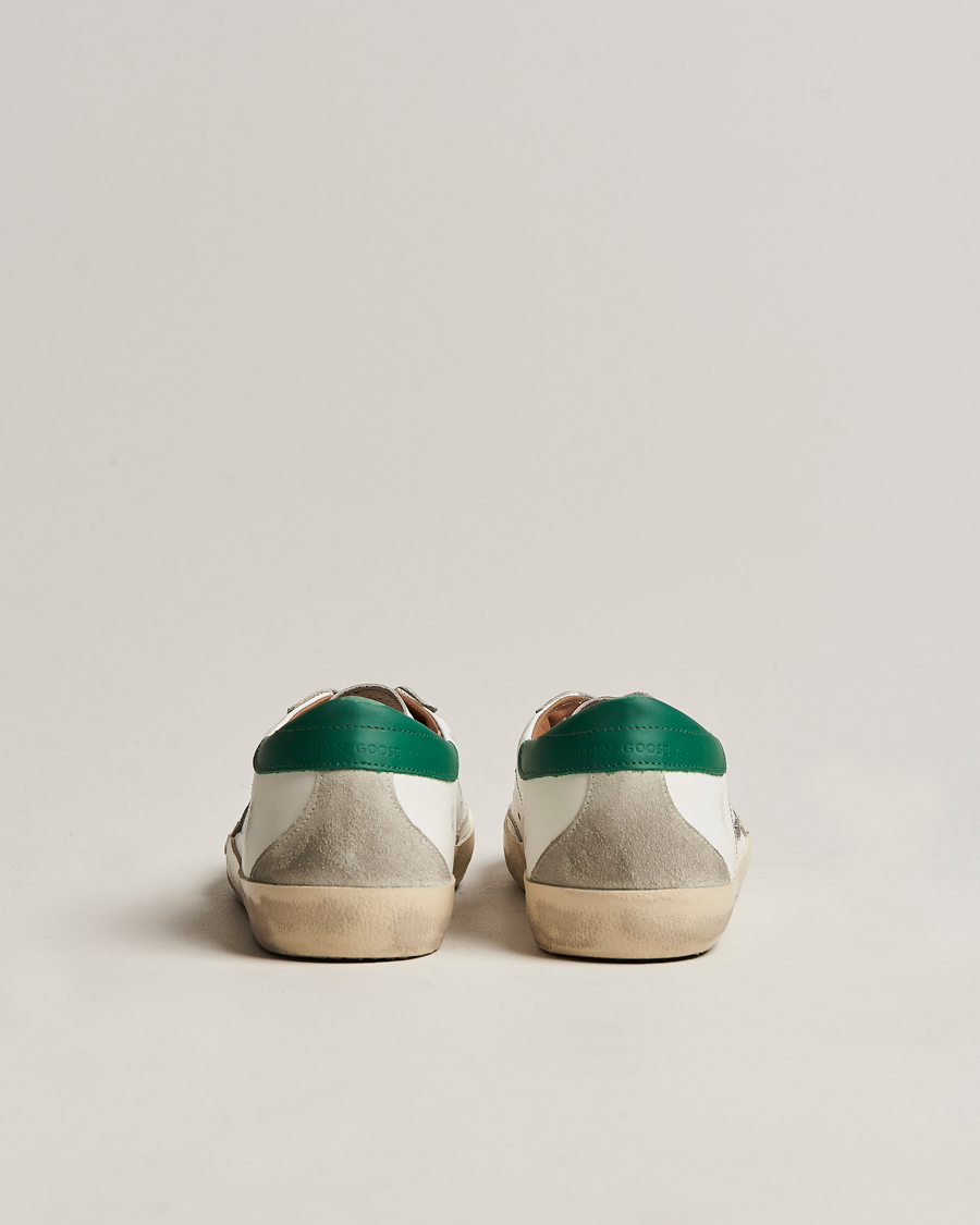 Herr | Golden Goose Deluxe Brand Super-Star Sneakers White/Green | Golden Goose | Deluxe Brand Super-Star Sneakers White/Green