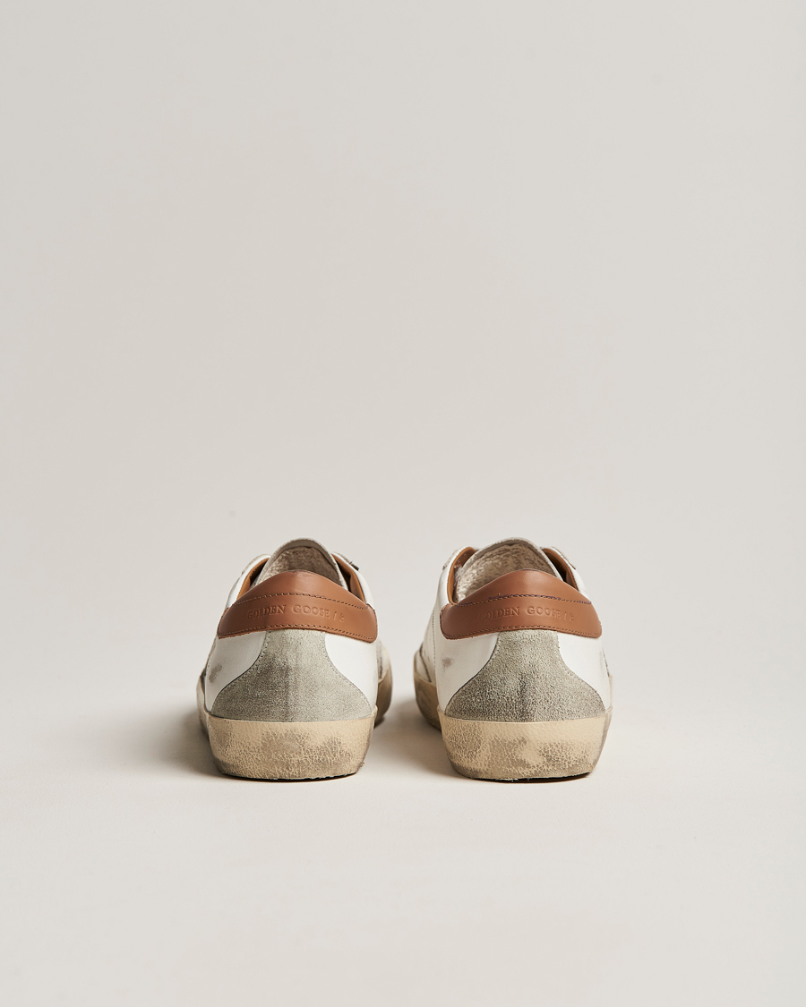 Herr | Golden Goose Deluxe Brand Super-Star Sneakers White/Brown | Golden Goose | Deluxe Brand Super-Star Sneakers White/Brown