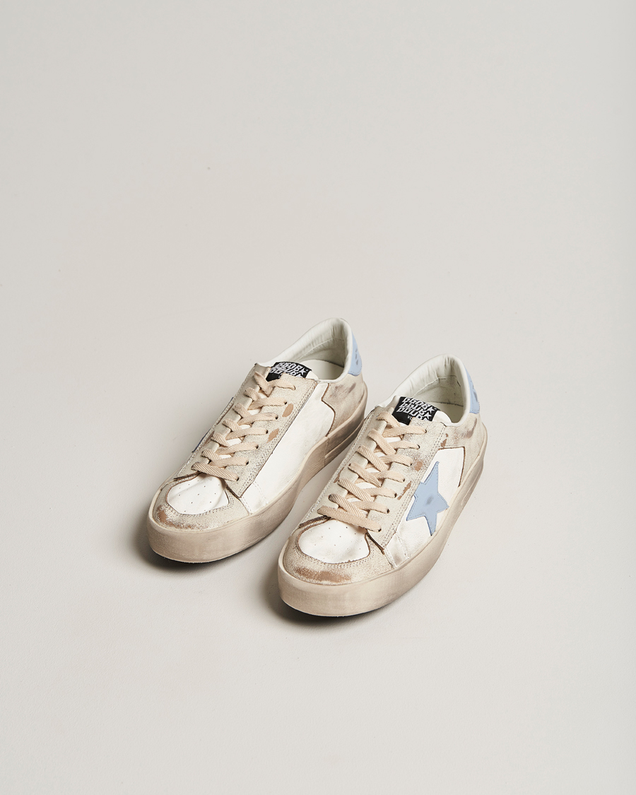 Herr | Luxury Brands | Golden Goose Deluxe Brand | Star Dan Sneakers White/Blue 