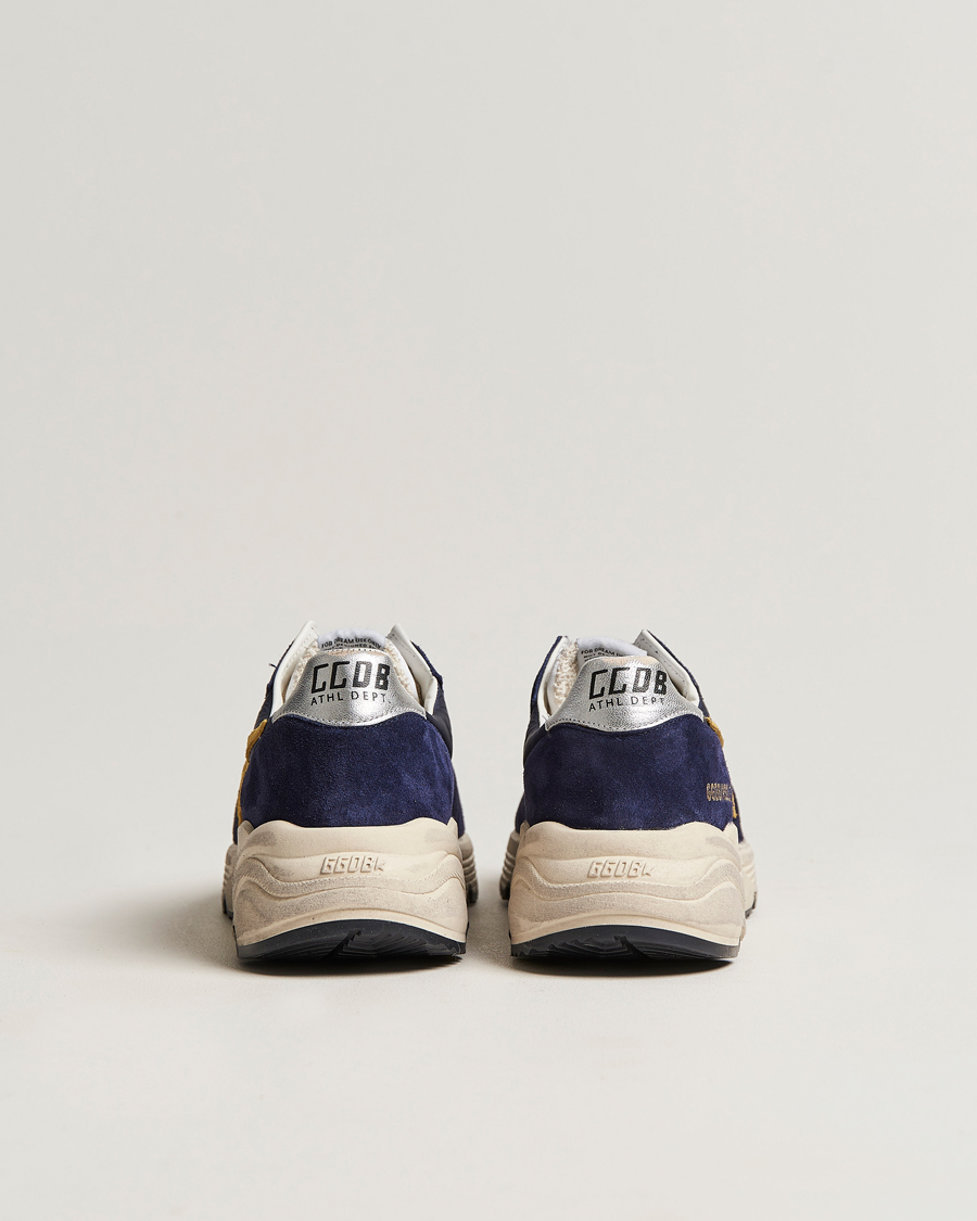 Herr | Golden Goose Deluxe Brand Running Sole Sneakers Navy/Mustard | Golden Goose | Deluxe Brand Running Sole Sneakers Navy/Mustard