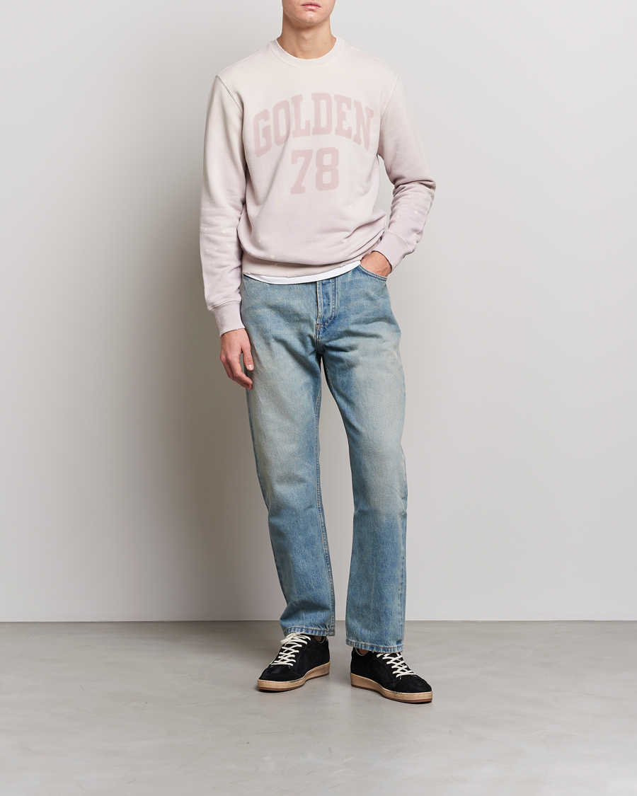 Herr | Tröjor | Golden Goose | Deluxe Brand 78 Cotton Fleece Sweatshirt Shadow Grey
