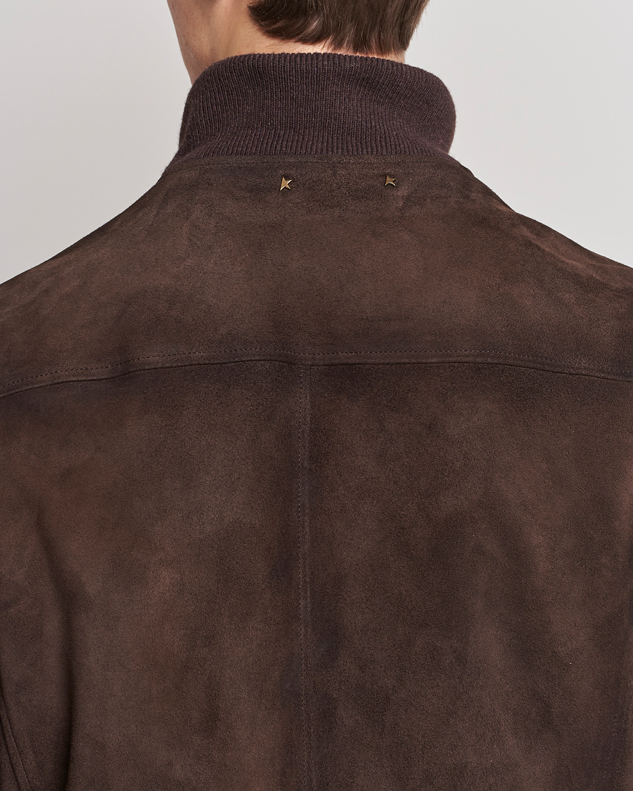Herr | Jackor | Golden Goose | Deluxe Brand Soft Suede Jacket Dark Brown Suede