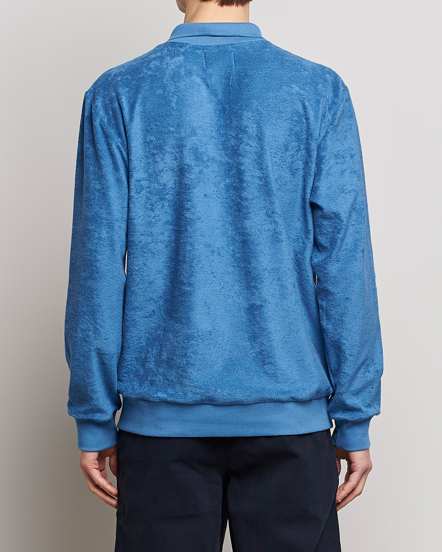 Herr | Tröjor | Howlin' | Long Sleeve Terry Polo Summer Blue