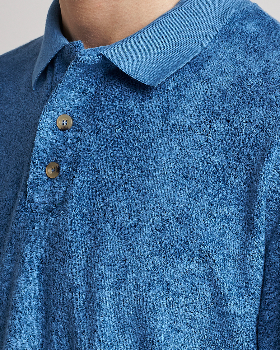 Herr | Tröjor | Howlin' | Long Sleeve Terry Polo Summer Blue