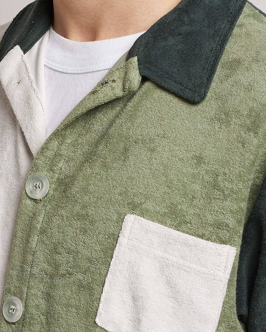 Herr | Skjortor | Howlin' | Short Sleeve Color Block Terry Shirt Agave