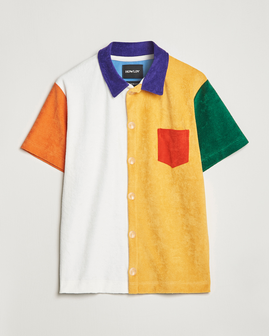 Herr | Skjortor | Howlin' | Short Sleeve Color Block Terry Shirt Butter In The Sun