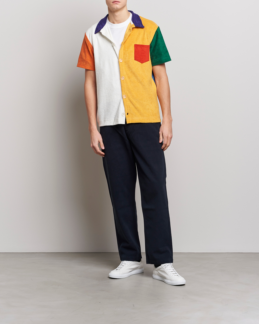 Herr | Skjortor | Howlin' | Short Sleeve Color Block Terry Shirt Butter In The Sun
