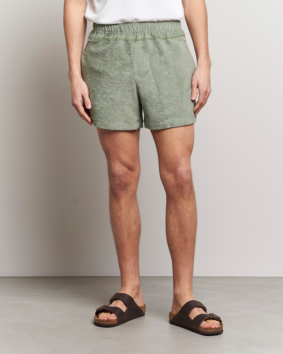 Herr | Shorts | Howlin' | Cotton Blend Terry Shorts Agave