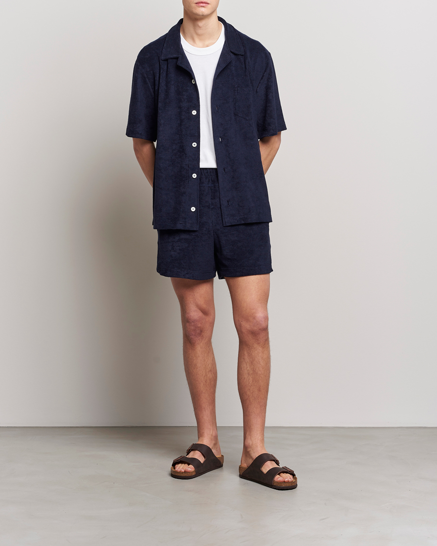 Herr | Shorts | Howlin' | Cotton Blend Terry Shorts Navy