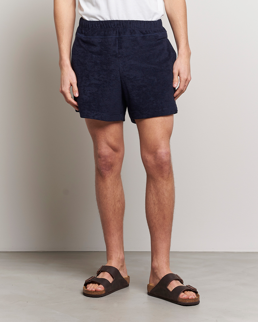 Herr | Shorts | Howlin' | Cotton Blend Terry Shorts Navy