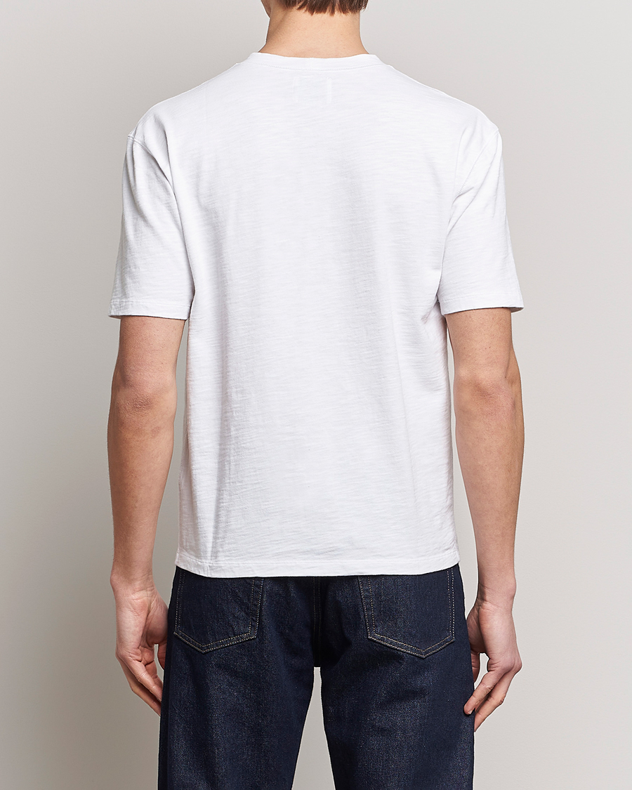 Herr | T-Shirts | Drake's | Cotton Pocket T-Shirt White