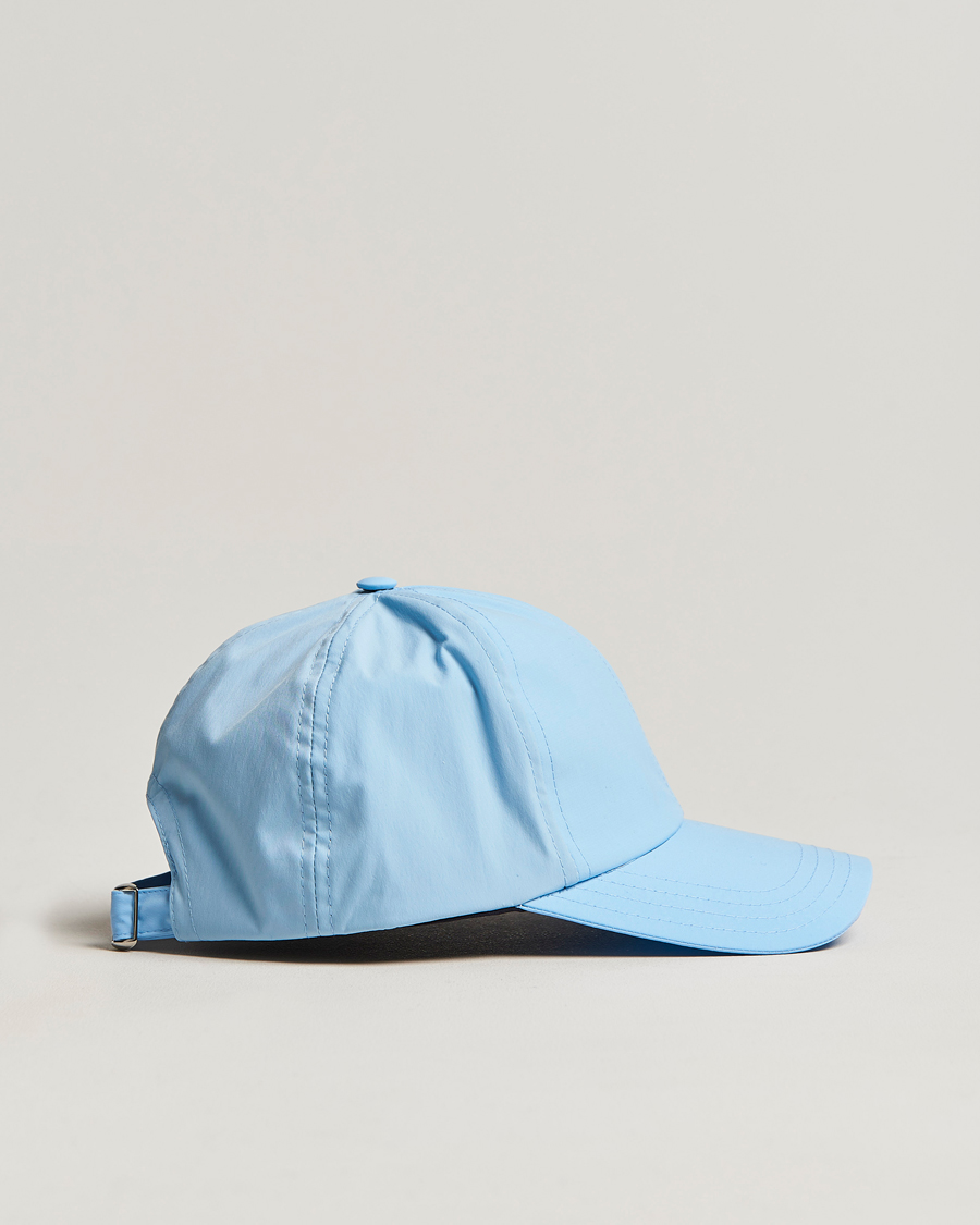 Herr | Mackintosh Tipping Baseball Cap Sky Blue | Mackintosh | Tipping Baseball Cap Sky Blue