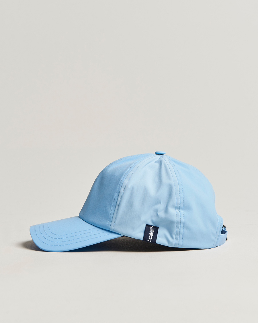 Herr | Mackintosh Tipping Baseball Cap Sky Blue | Mackintosh | Tipping Baseball Cap Sky Blue