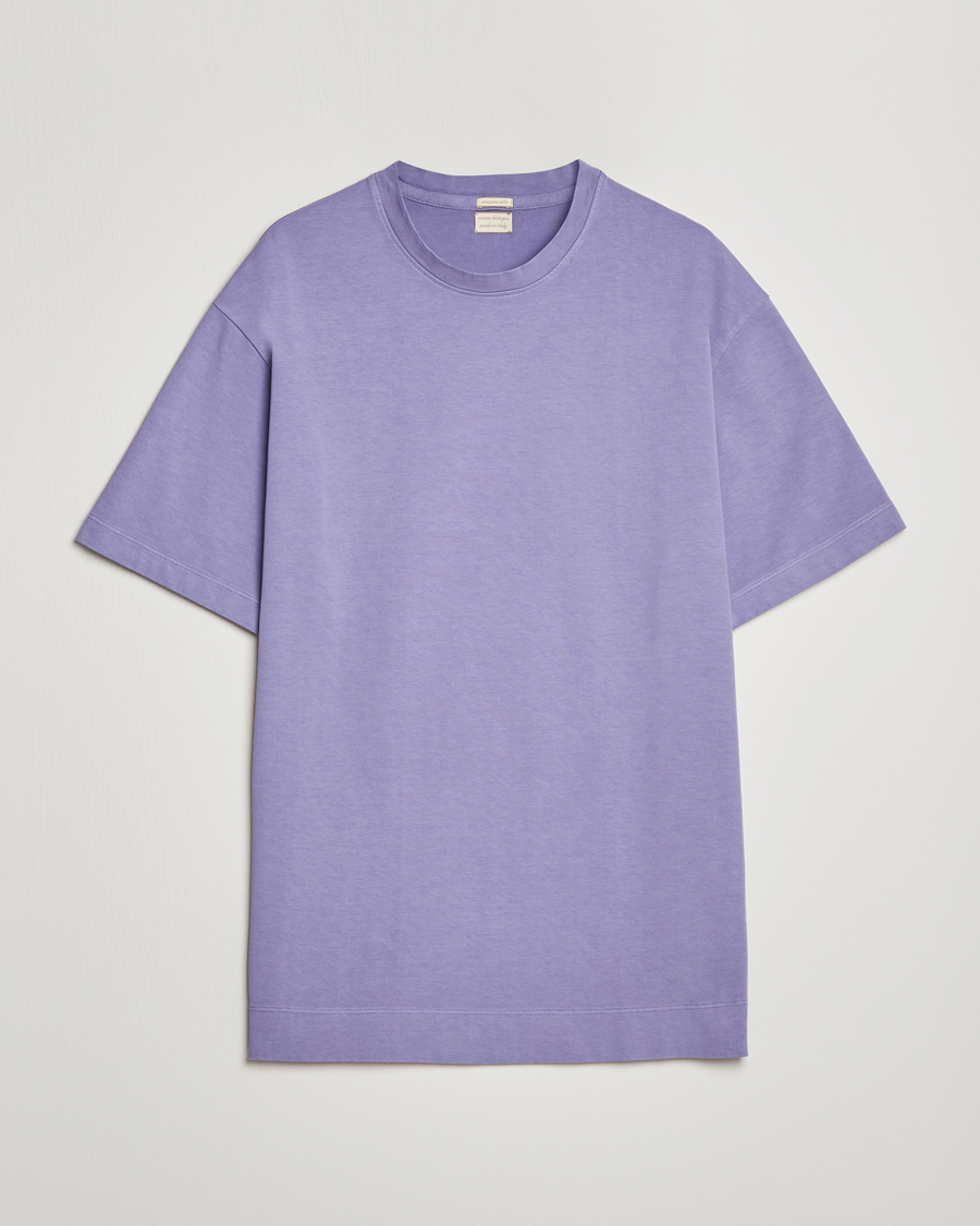 Herr | T-Shirts | Massimo Alba | Nevis Short Sleeve T-Shirt Iris