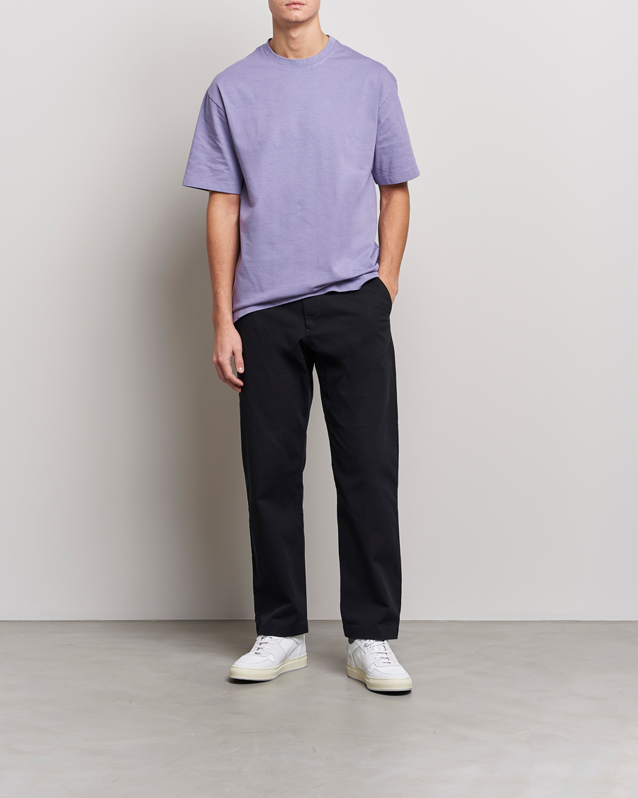 Herr | T-Shirts | Massimo Alba | Nevis Short Sleeve T-Shirt Iris