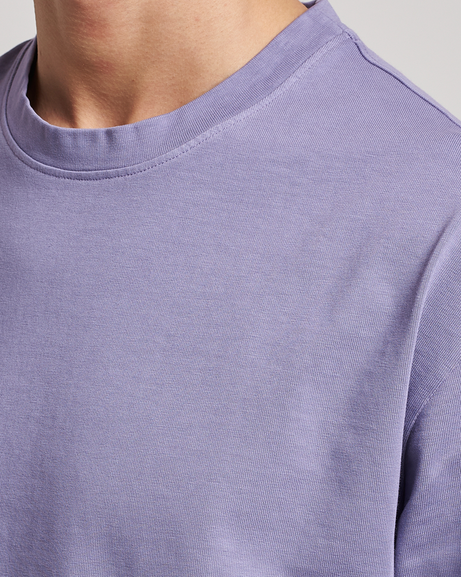 Herr | T-Shirts | Massimo Alba | Nevis Short Sleeve T-Shirt Iris