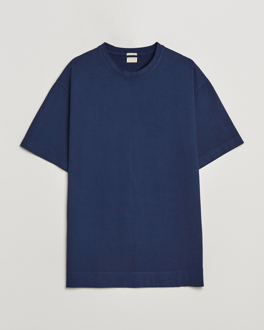 Herr | T-Shirts | Massimo Alba | Nevis Short Sleeve T-Shirt Navy