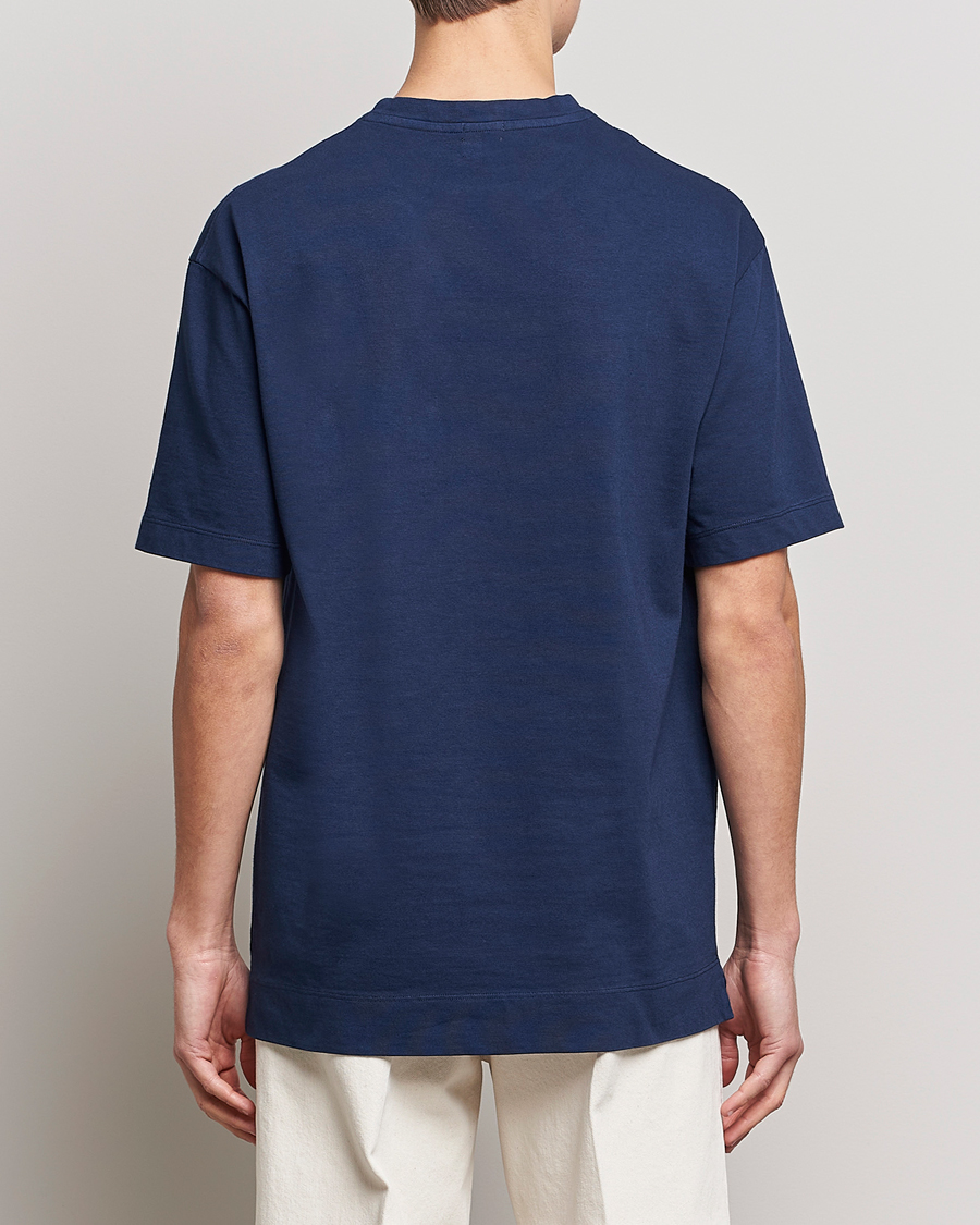 Herr | T-Shirts | Massimo Alba | Nevis Short Sleeve T-Shirt Navy