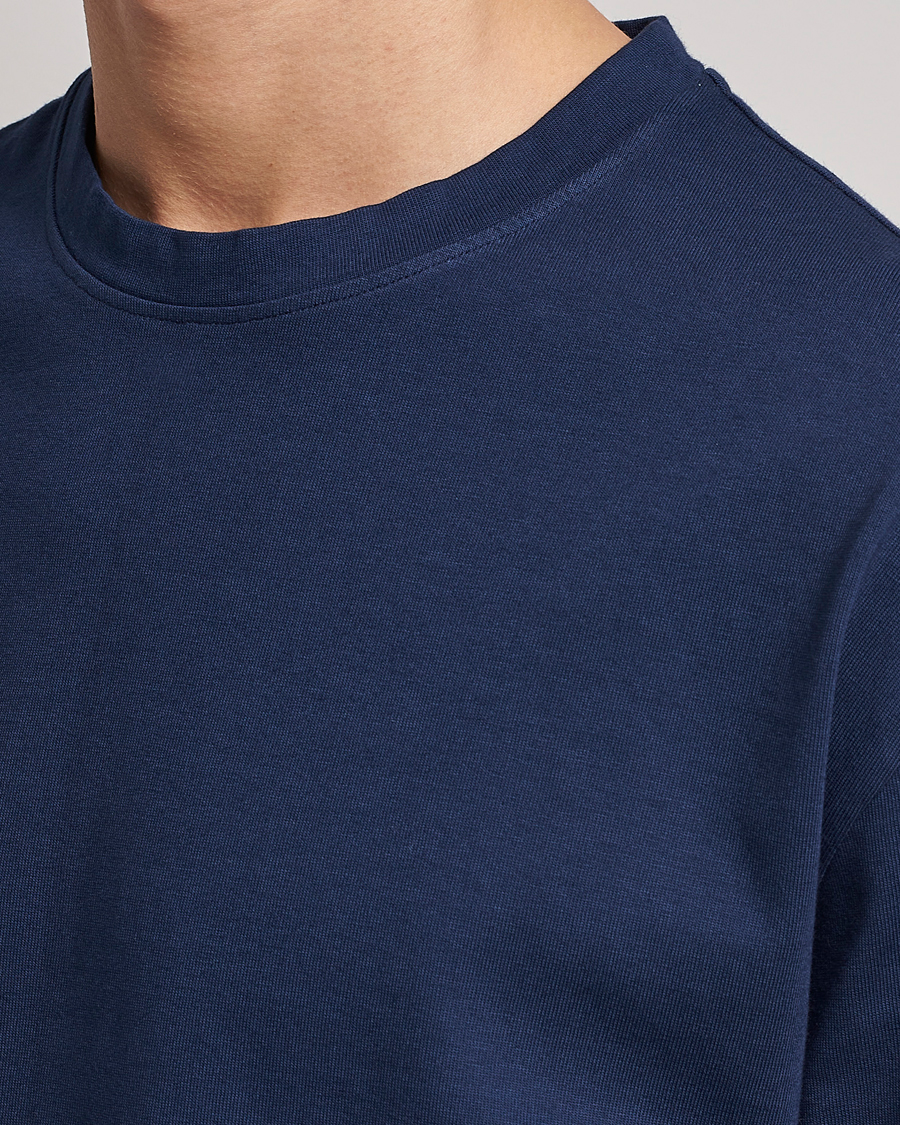 Herr | T-Shirts | Massimo Alba | Nevis Short Sleeve T-Shirt Navy