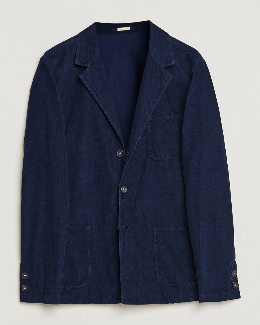Herr | Kavajer | Massimo Alba | Baglietto Baby Corduroy Jacket Navy
