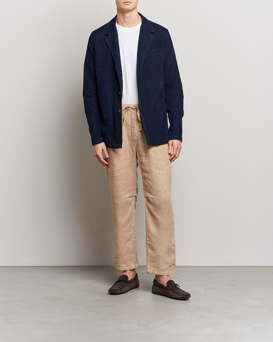 Herr | Kavajer | Massimo Alba | Baglietto Baby Corduroy Jacket Navy