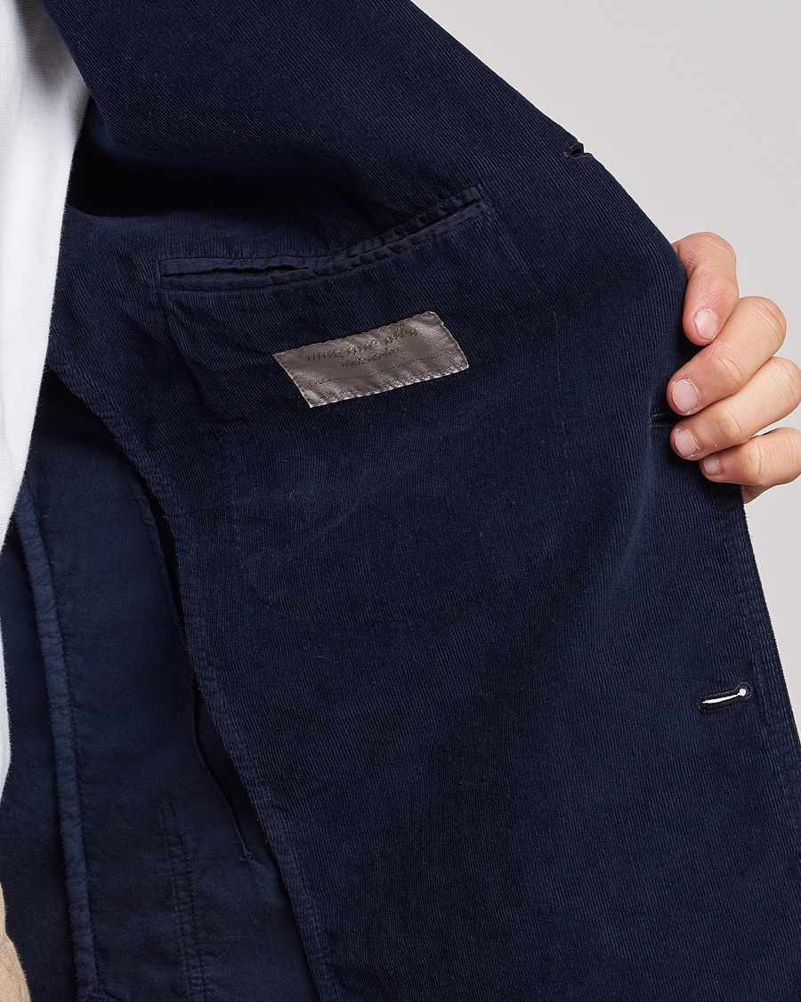 Herr | Kavajer | Massimo Alba | Baglietto Baby Corduroy Jacket Navy