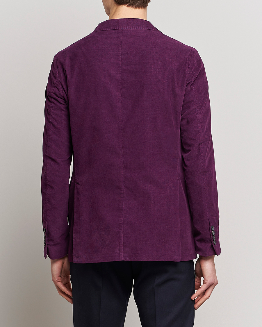 Herr | Kavajer | Massimo Alba | Baby Corduroy Blazer Plum