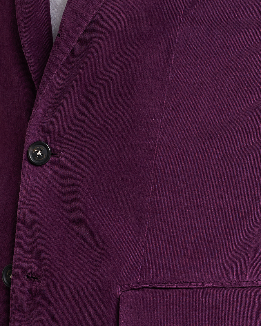 Herr | Kavajer | Massimo Alba | Baby Corduroy Blazer Plum