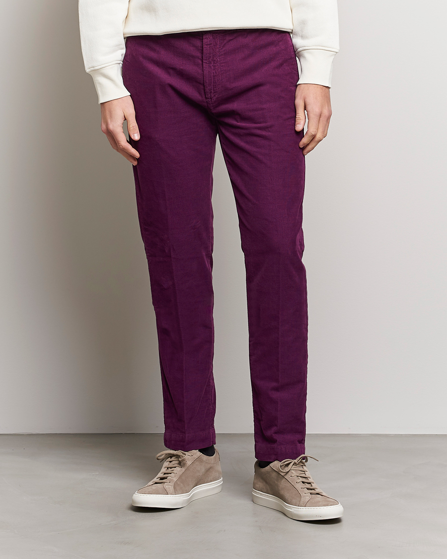 Herr | Byxor | Massimo Alba | Baby Corduroy Trousers Plum