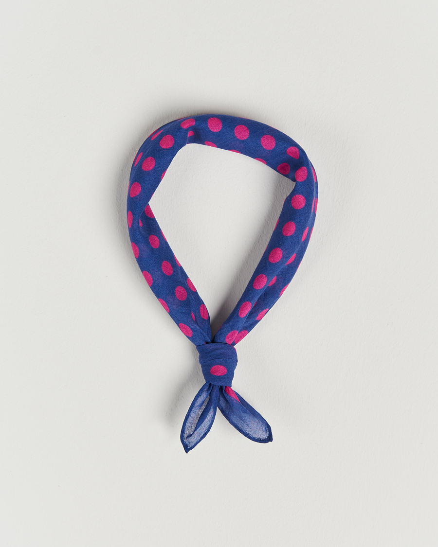 Herr | Massimo Alba Cotton Voile Bandana Blue Massaua | Massimo Alba | Cotton Voile Bandana Blue Massaua