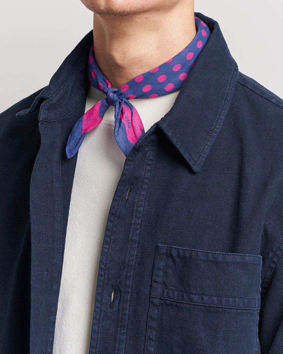 Herr |  | Massimo Alba | Cotton Voile Bandana Blue Massaua