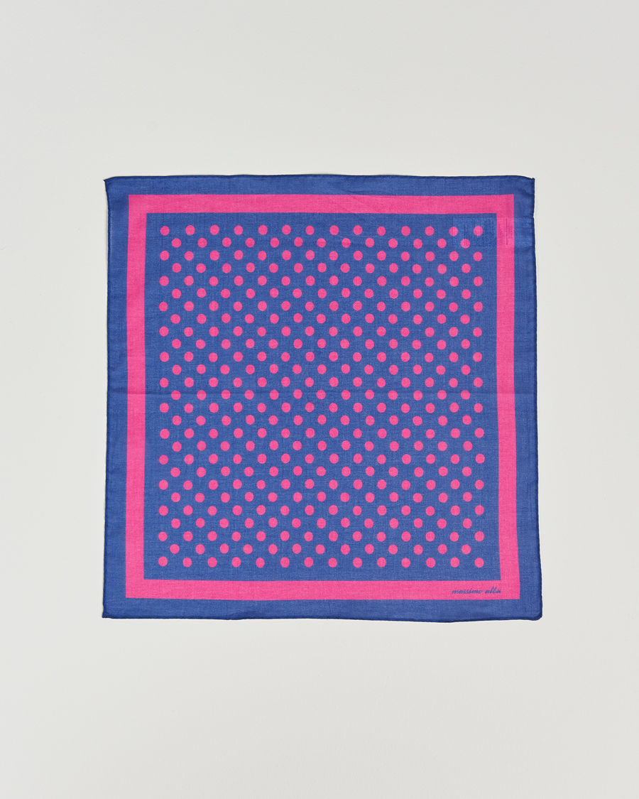 Herr | Massimo Alba Cotton Voile Bandana Blue Massaua | Massimo Alba | Cotton Voile Bandana Blue Massaua