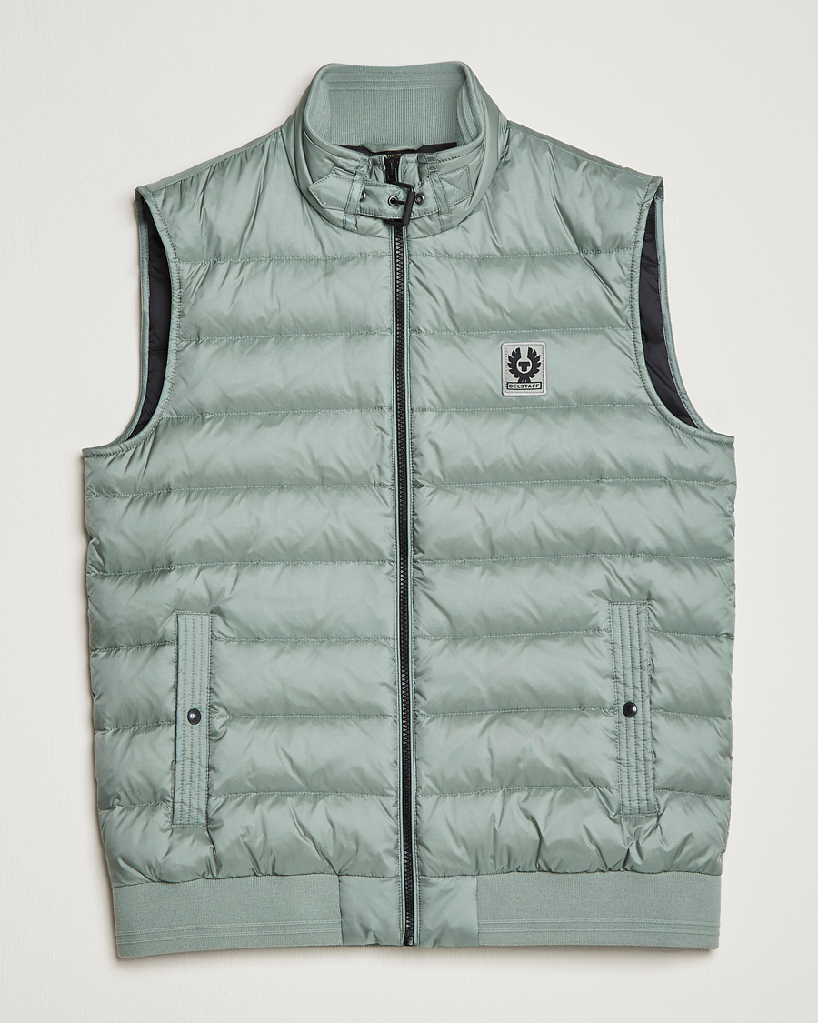 Herr | Västar | Belstaff | Circuit Padded Gilet Steel Green