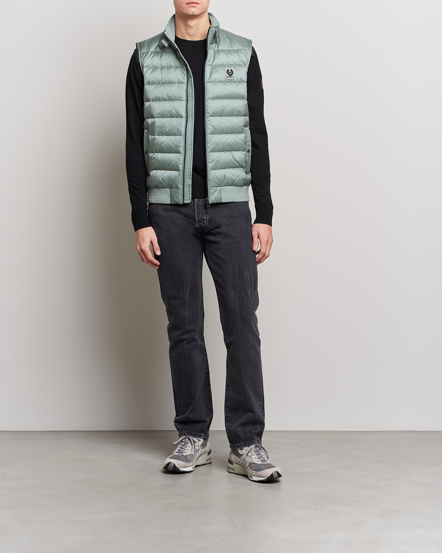 Herr | Västar | Belstaff | Circuit Padded Gilet Steel Green