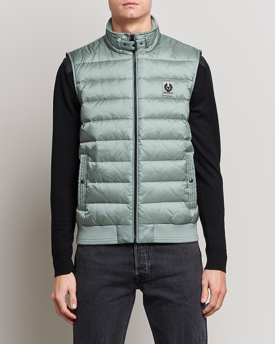 Herr | Västar | Belstaff | Circuit Padded Gilet Steel Green