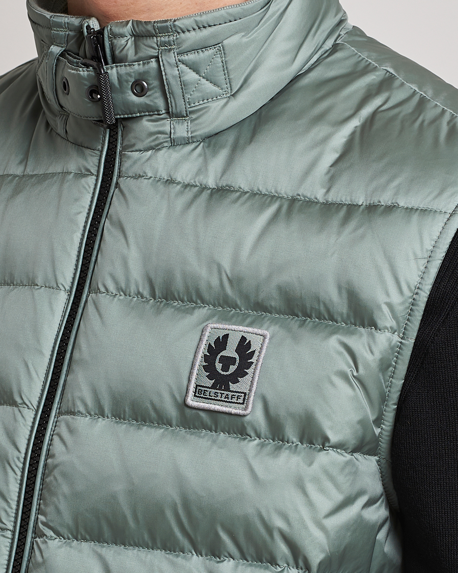 Herr | Västar | Belstaff | Circuit Padded Gilet Steel Green
